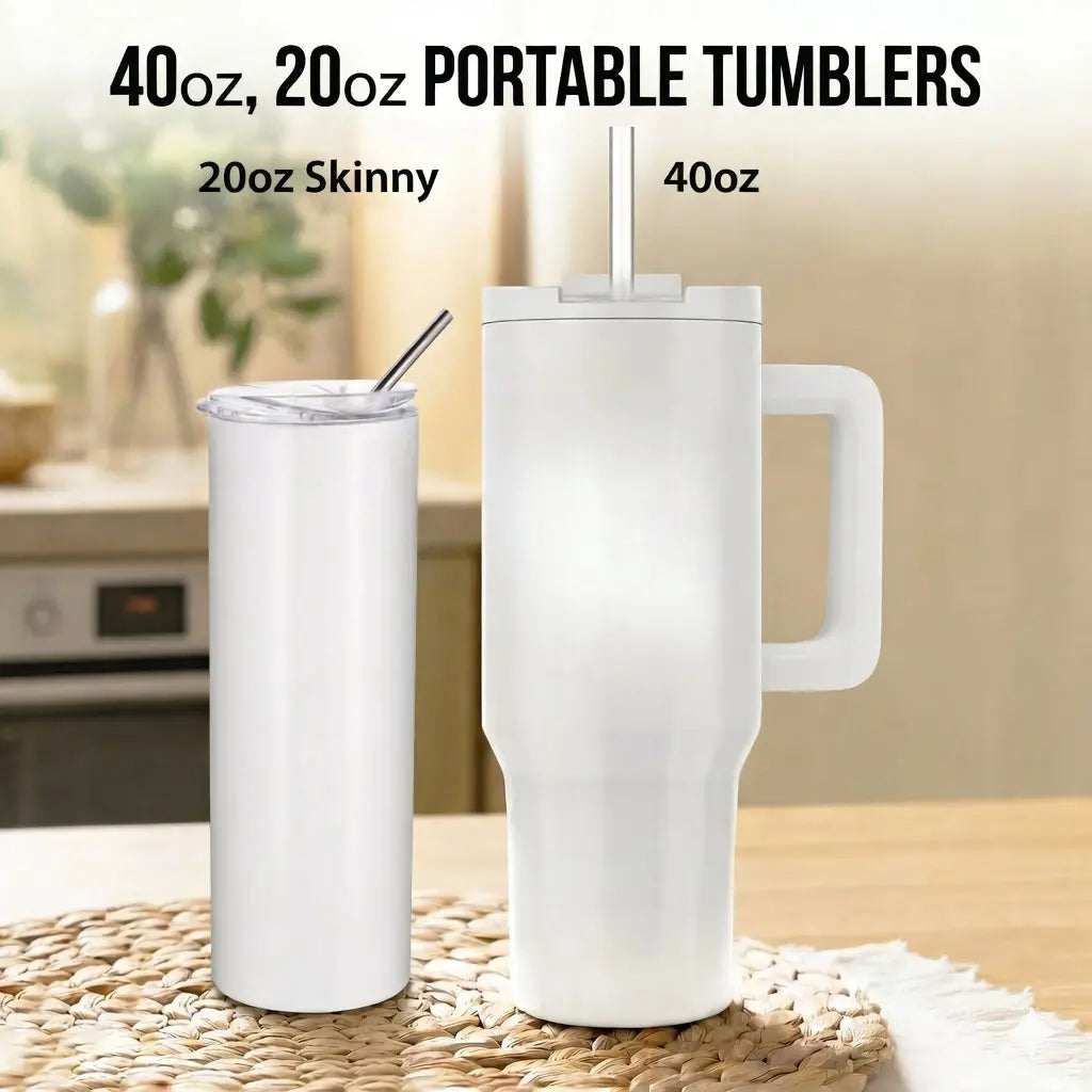 40Oz/ 20Oz Chucky Horror Insulated Tumbler with Handle & Straw Lid | Stainless Steel Halloween Travel Mug