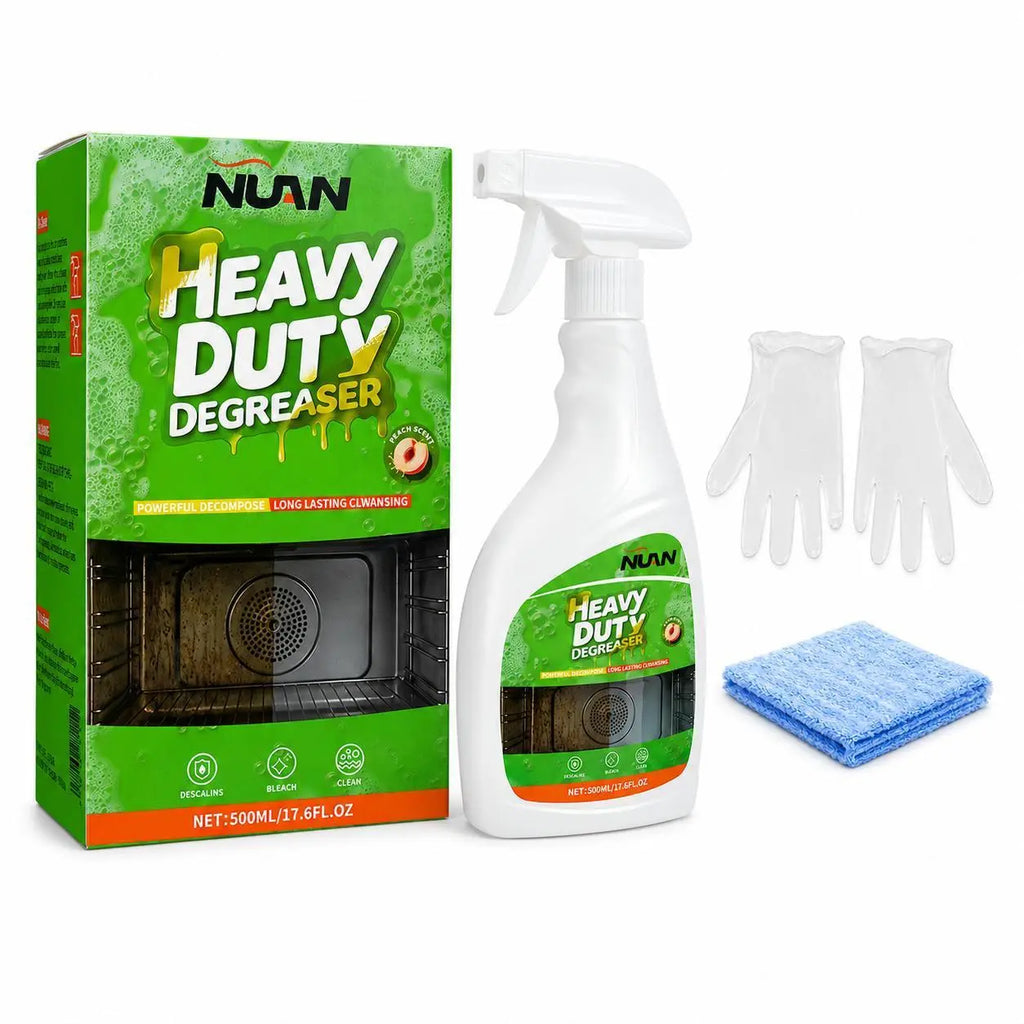 NUAN Heavy-Duty Degreaser Spray Bottle , Kitchen Grease Remover for Range Hood Filters, Stovetops, Backsplash & Stainless Steel Surfaces-M2