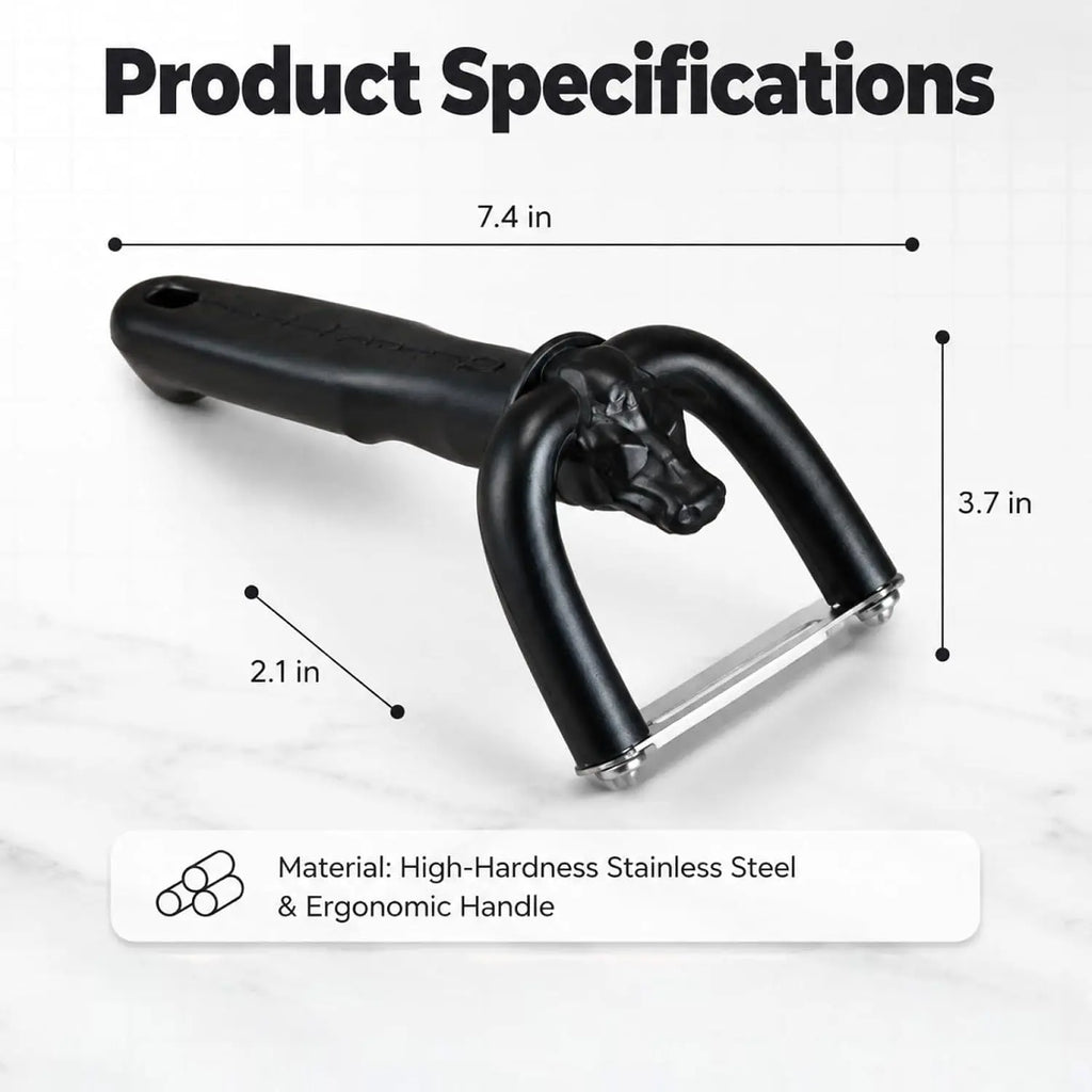 Beef & Pork Slicer, Handheld Meat Fat Trimming Knife, Ergonomic Meat Cutting Tool for Butchering, Meat Preparation & Home Kitchen Use