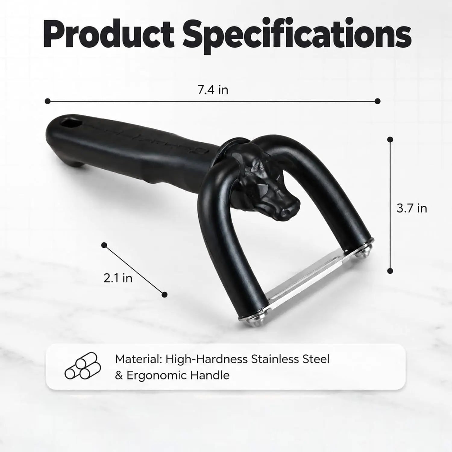 Beef & Pork Slicer, Handheld Meat Fat Trimming Knife, Ergonomic Meat Cutting Tool for Butchering, Meat Preparation & Home Kitchen Use