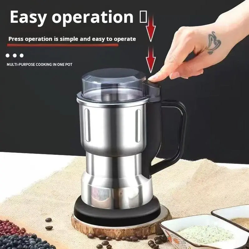 Springtok 300W Electric Coffee Grinder, Stainless Steel Blade Mill for Coffee Beans, Spices & Nuts, Powerful Kitchen Grinding Tool