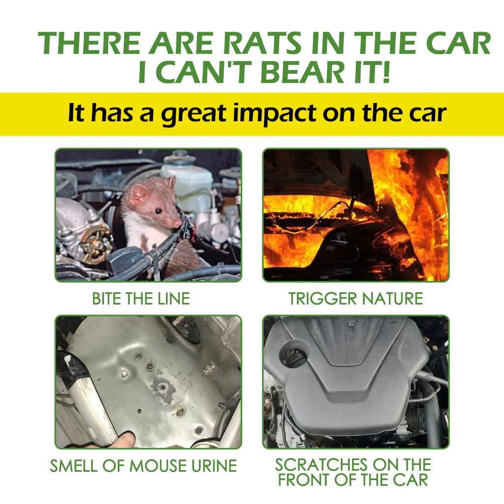 Plant-Based Rat & Mice Repellent Balls, 8 PCS per Box, Safe Rodent Deterrent for Car Engine Bay & Home, Residential Pest Control Supplies,Mouse Rodent Repellent,Mouse Repellent Pouch,Peppermint Oil Mouse Repellent