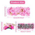 Artificial Flower Panels for Wedding Arch - Dark Pink Rose & Champagne Pink Silk Peony Hanging Garland, Faux Floral Decor for Ceremonies, Hotel Flower Walls & Decoration Needs, Peonies Flowers