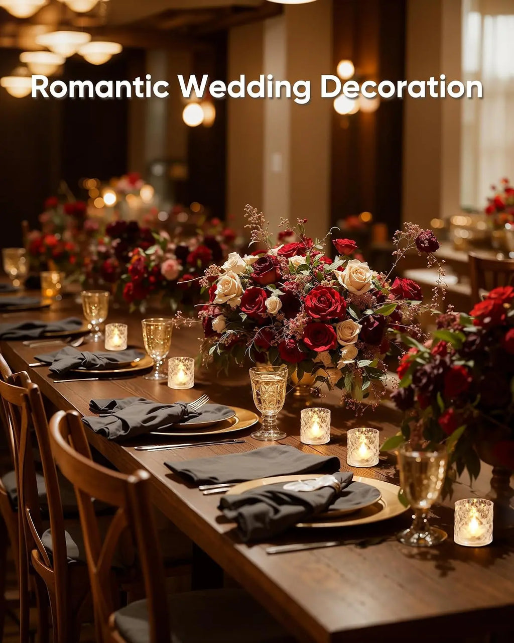 12PCS 2X2 in Acrylic Votive Candle Holders with Auto Timer Flameless LED Tealights, Battery-Powered, for Wedding Centerpieces, Christmas Decor, Mother’S Day Gifts