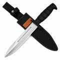 Household Utility Kitchen Knife with Protective Nylon Sheath, Non‑Slip Handle, 2 Color Choice
