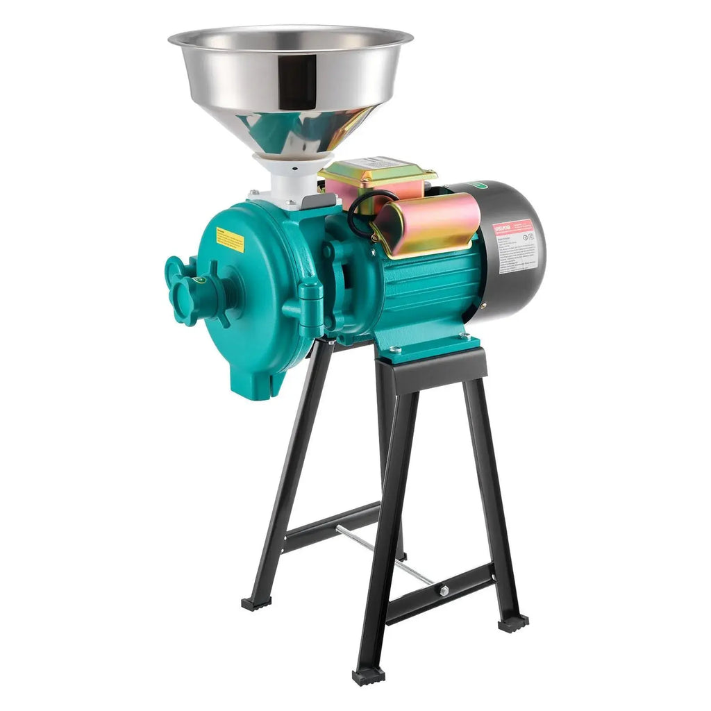 【Backtoschool】Vevor Electric Grain Mill Grinder, 110 Lbs/H Commercial Spice Grinders, 1500W Cast Iron Pulverizer Powder Machine with Non-Slip Rubber Feet, for Dry Grains, Spices, Cereals, Coffee, Corn & Pepper
