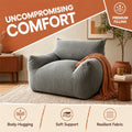 Single Sofa, Human Dog Bed, Lazy Sofa Couch, Plush Floor Gaming Chair, Suit to Put in Bedroom, Living Room,Space Saving Design High-Rebound Memory Foam Filling Modern Upholstered Sofa