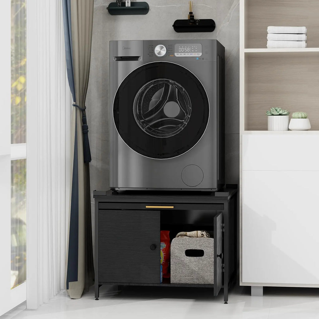 Laundry Pedestal for Washer and Dryer, Heavy Duty 29" Universal Washing Machine Stand with Adjustable Feet and 4 Panel Corner, 700LBS Capacity, Fit Anti-Vibration Design HO8043