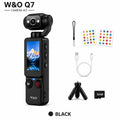 W&O Q7 Portable Vlogging Camera with 180° Rotating Lens, Autofocus, 1.9" Screen, 32GB Memory Card and Mini Tripod, USB Rechargeable Handheld Camera for Travel, Selfies and Daily Recording,Back to School,Back to School Haul