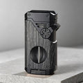 (Gas Not Included) 5-In-1 Quad Flame Butane Lighter, Windproof Refillable Lighter with Adjustable Flame, EDC Tool for Outdoor & Daily Use, Great Gift for Men, Dad, Boyfriend, Business, Gift Box Included