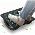 Ergonomic Office Foot Rest, Thick PP Rocking Foot Stool with Roller Massager, 13X9.6X5" Durable under Desk Leg Rest for Office Users